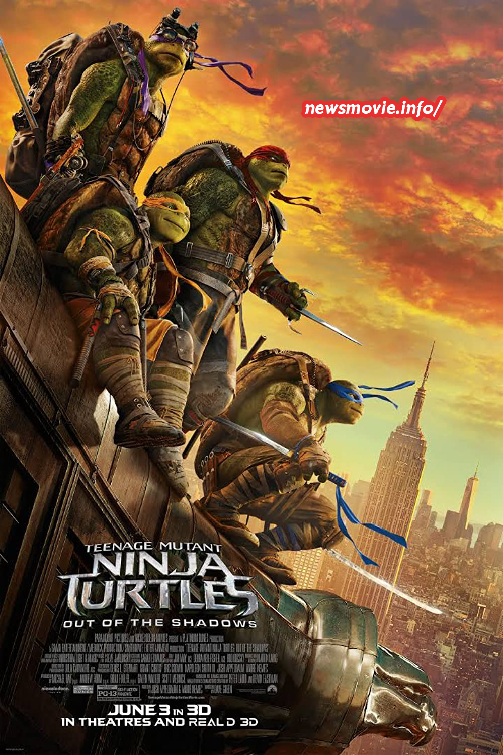 Teenage Mutant Ninja Turtles Out of the Shadows (2016) เต่านินจา 2 รีวิวหนัง